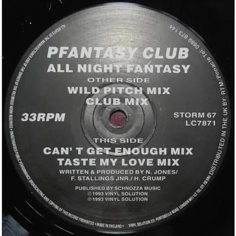Pierre's Pfantasy Club - All Night Fantasy