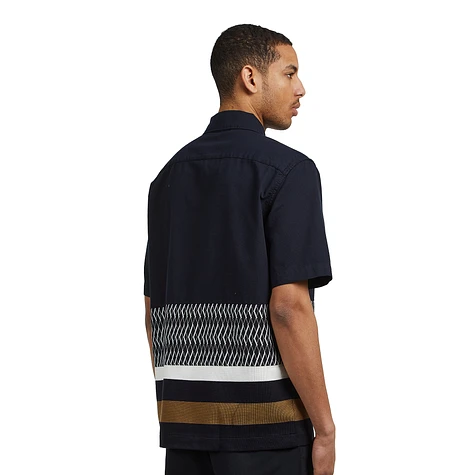 Fred Perry - Knitted Panel Revere Collar Shirt
