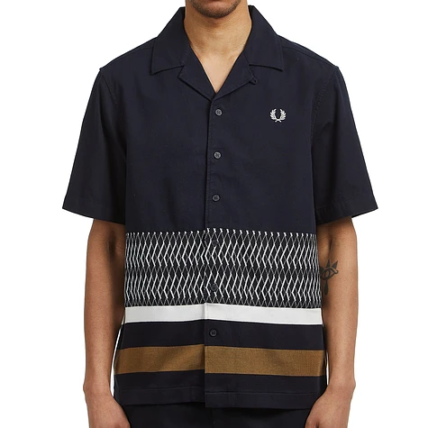 Fred Perry - Knitted Panel Revere Collar Shirt