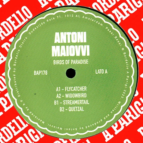 Antoni Maiovvi - Birds Of Paradise EP