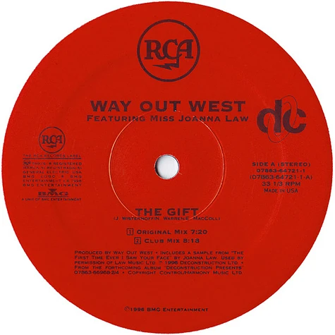 Way Out West Featuring Joanna Law / Sasha & Maria Nayler - The Gift / Be As One