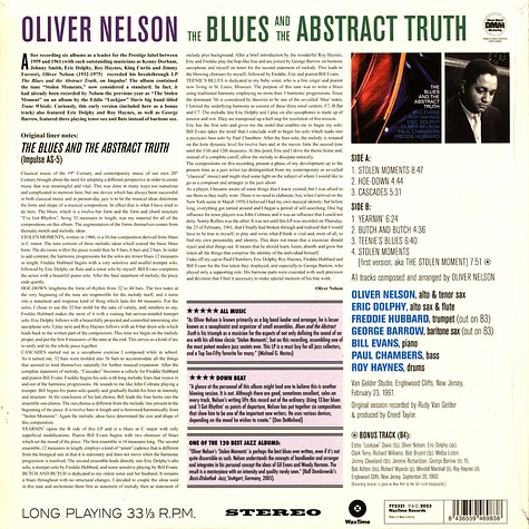 Oliver Nelson - The Blues And The Abstracts Truth