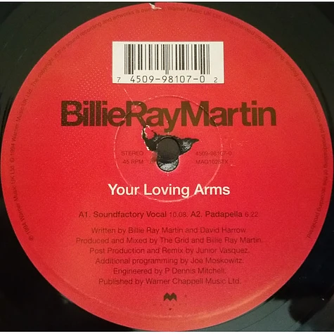 Billie Ray Martin - Your Loving Arms