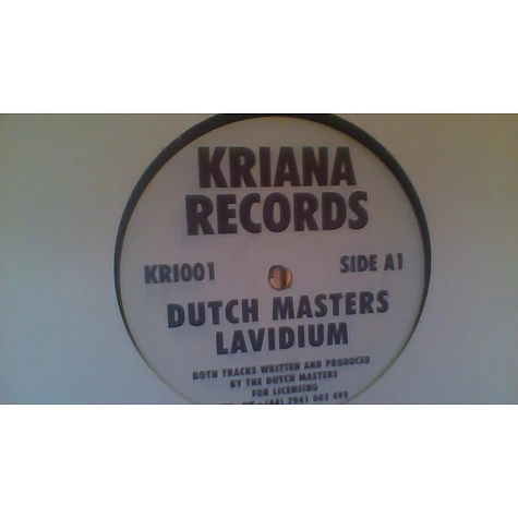 Dutch Masters - Lavidium / Another Funky Groove