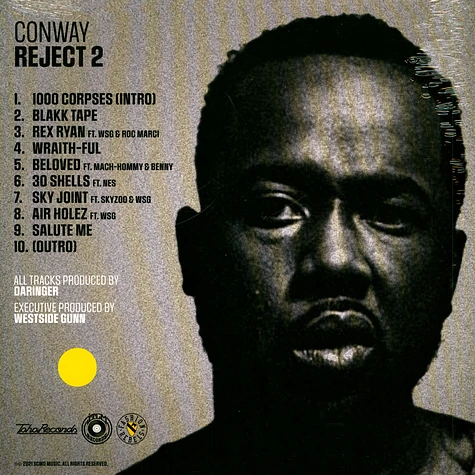 Conway - Reject 2 OG Cover Yellow Vinyl Edition