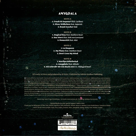 DJ Koze - Amygdala Crystal Clear Vinyl Edition