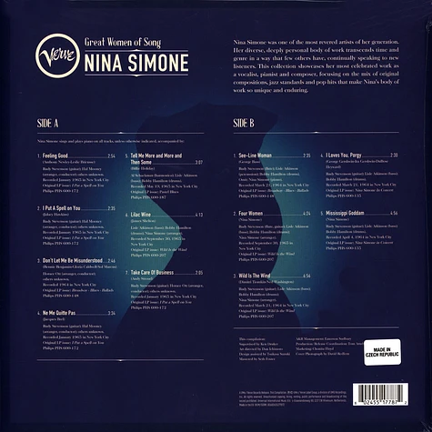 Nina Simone - Great Women Of Song: Nina Simone