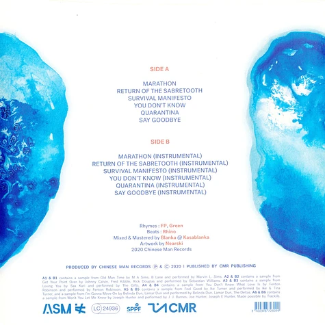 ASM (A State Of Mind) - Blue Cocoon Blue Marbled Vinyl Edition