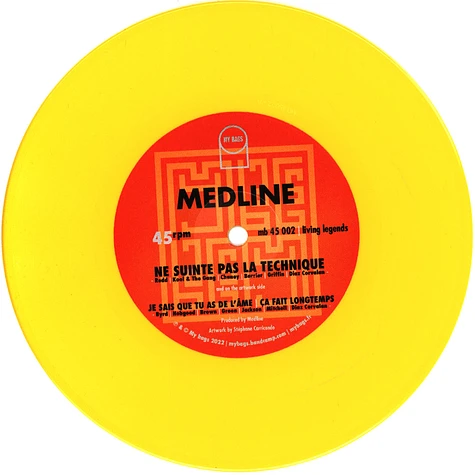 Medline - Je Sais Que Tu As De L'âme Yellow Vinyl Edition