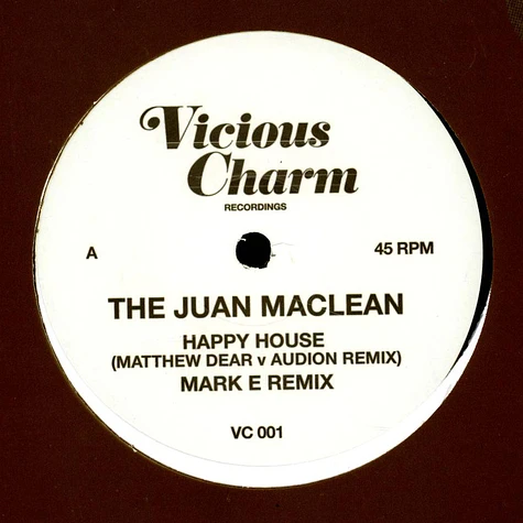 The Juan MacLean - Happy House (Matthew Dear V Audion Remix) Record Store Day 2023 Edition