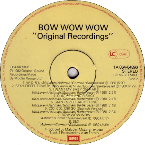 Bow Wow Wow - Original Recordings