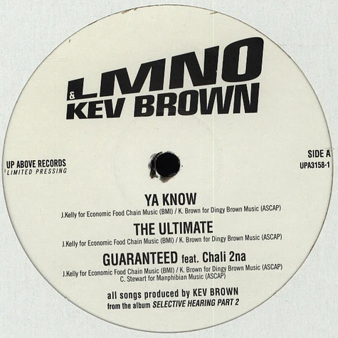 LMNO & Kev Brown - Ya Know / The Ultimate / Guaranteed