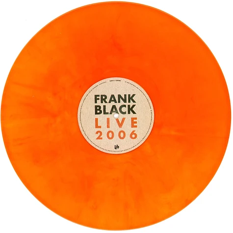 Frank Black - Live 2006 Record Store Day 2023 Orange Vinyl Edition