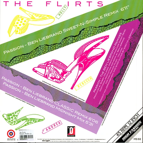The Flirts - Passion (The Ben Liebrand Remixes) Black Vinyl Edition
