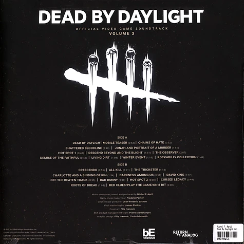 Michel F. April - Dead By Daylight Volume 3 Pink Vinyl Edition