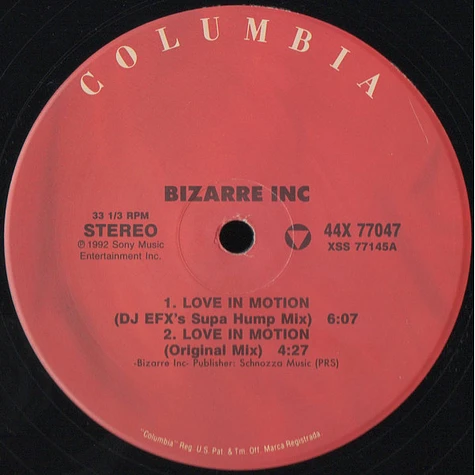 Bizarre Inc - Love In Motion
