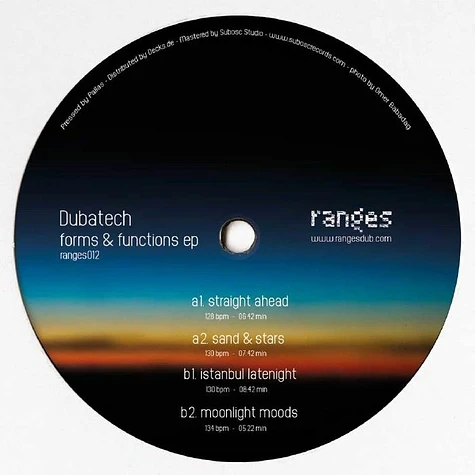 Dubatech - Form And Functions Orange Colored Vinyl Edition Dubatech - Form And Functions Orange Colored Vinyl Edition