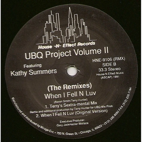 UBQ Project Featuring Kathy Summers - When I Fell N Luv (The Remixes)