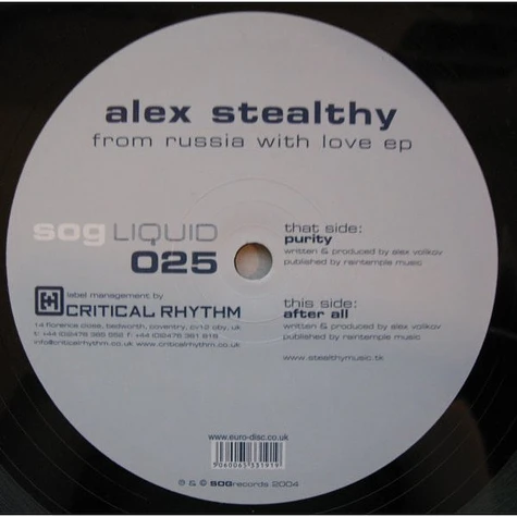 Alex Stealthy - From Russia With Love EP