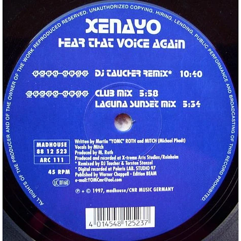 Xenayo - Hear That Voice Again
