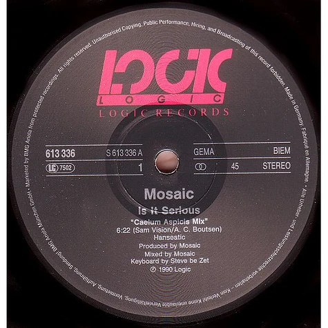 Mosaic - 1 - Is It Serious
