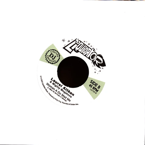 Laurel Aitken & Mighty Megatons - Shoeshine Boy / Woman A Go Mad Me Limited Edition