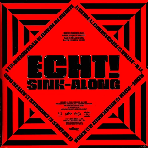 Echt! - Sink-Along Orange Vinyl Edition