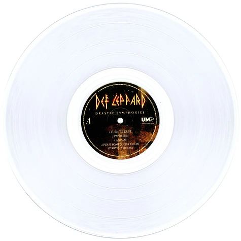 Def Leppard - Drastic Symphonies Indie Exclusive Clear Vinyl Edition