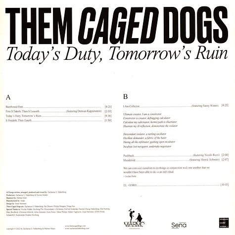 Them Caged Dogs - Today's Duty, Tomorrow's Ruin