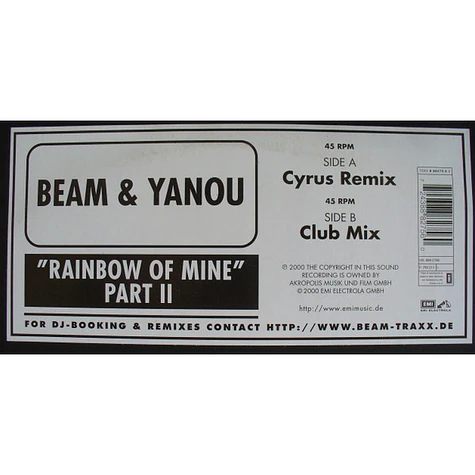 Beam & Yanou - Rainbow Of Mine (Part 2)