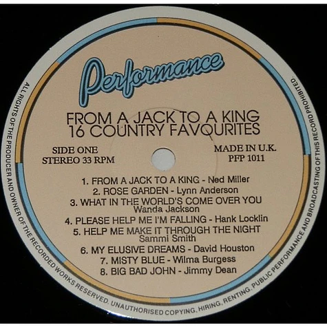 V.A. - From A Jack To A King - 16 Country Favourites
