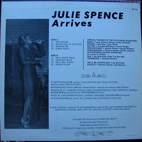 Julie Spence - Arrives