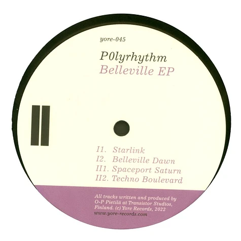 P0lyrhythm - Belleville EP