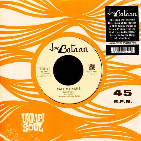 Joe Bataan - Call My Name Splatter Vinyl Edition