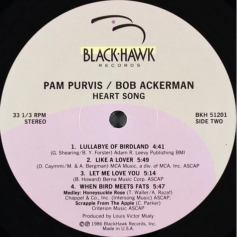 Pam Purvis / Bob Ackerman - Heart Song