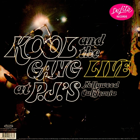 Kool & The Gang - Live At P.J.'S Limited Edition