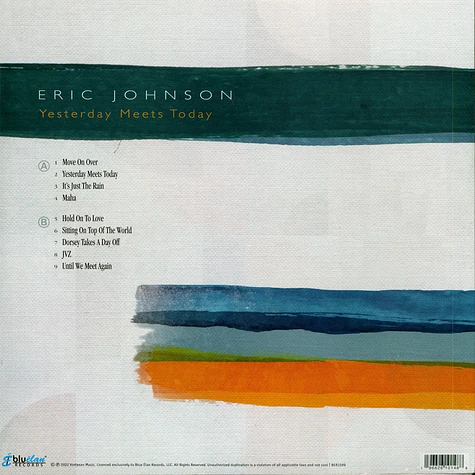 Eric Johnson - Yesterday Meets Today Black Vinyl Edition