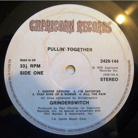 Grinderswitch - Pullin' Together