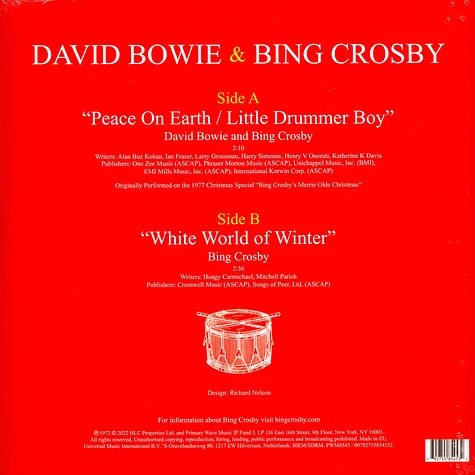 Bing Crosby & David Bowie - Peace On Earth / Little Drummer Boy
