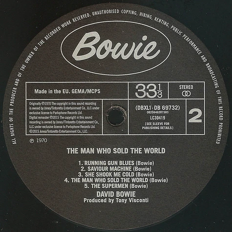 David Bowie - The Man Who Sold The World