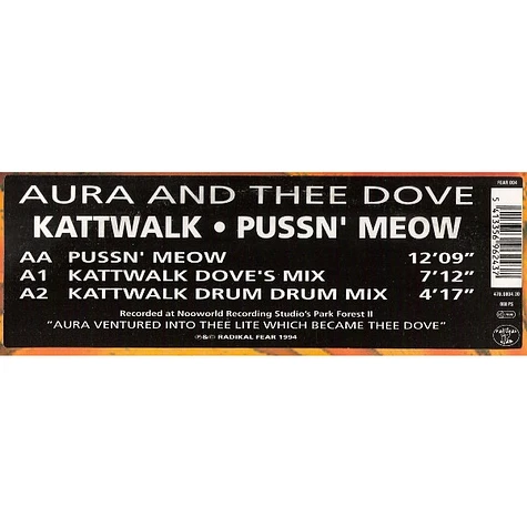 Aura And Thee Dove - Kattwalk / Pussn' Meow