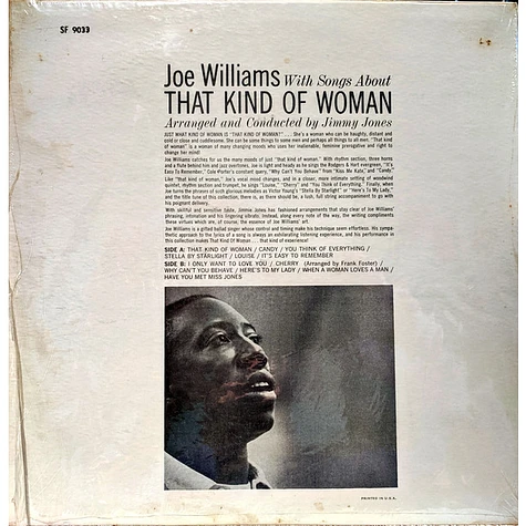Joe Williams - With Songs About "That Kind Of Woman"