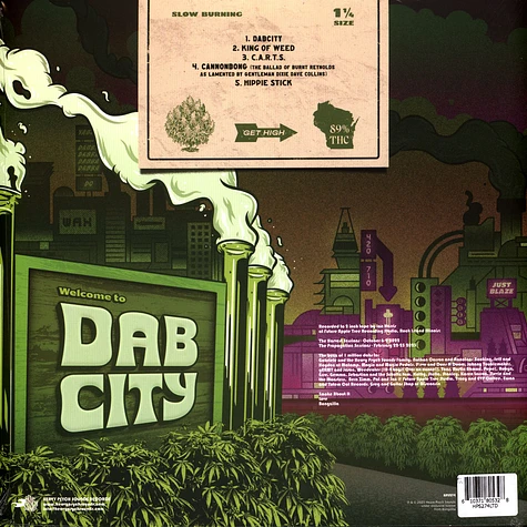 Bongzilla - Dab City Deep Purple Transparent Vinyl Edition