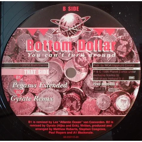 Bottom Dollar - You Can't Turn Around