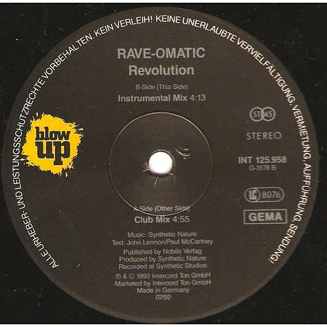 Rave-Omatic - Revolution