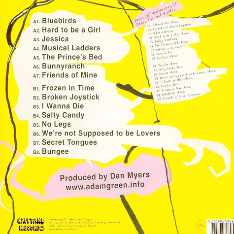 Adam Green - Friends Of Mine HHV Exclusive Yellow Vinyl Deluxe Edition