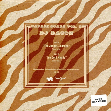 DJ Bacon - Safari Scars Vol 2 - The Jungle / Ice Cold Nights