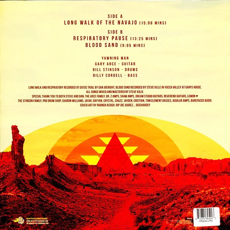 Yawning Man - Long Walk Of The Navajo Red, Yellow & Pink Vinyl Edition