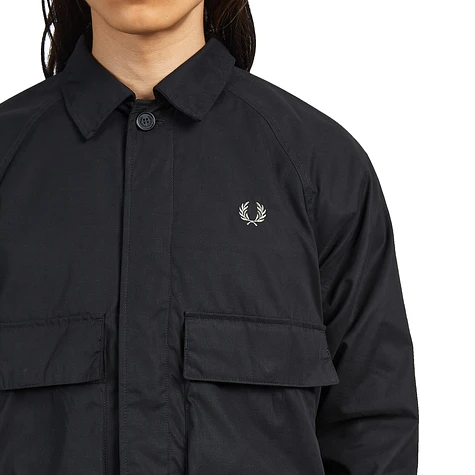 Fred perry utility overshirt on sale camel