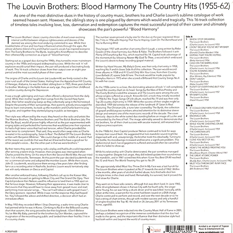 Louvin Brothers - Blood Harmony-The Country Hits 1955-62